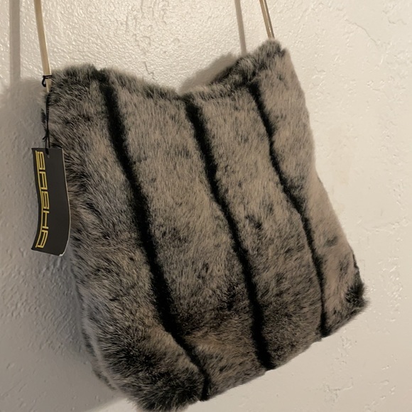 Sasha NY Faux Fur Crossbody Convertible  Bag - Picture 4 of 6